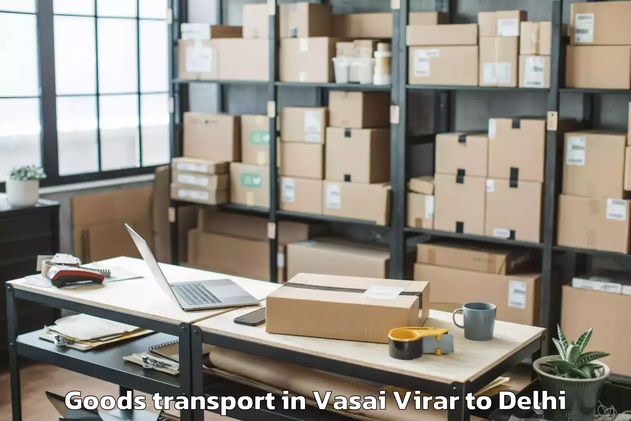 Book Vasai Virar to Parsvnath Mall Akshardham Goods Transport Online